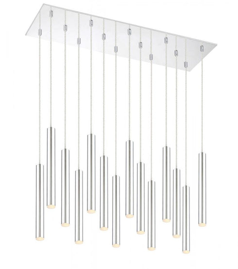 Z-Lite Forest 14 Light Chandelier in Chrome Finish Model: 917MP12-BN-LED-14LCH