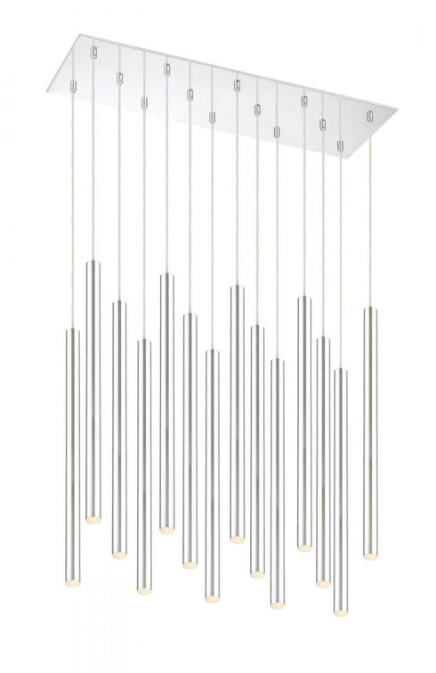 Z-Lite Forest 14 Light Chandelier in Chrome Finish Model: 917MP24-BN-LED-14LCH