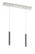 Z-Lite Forest 2 Light Linear Chandelier in Brushed Nickel Finish Model: 917MP12-BN-LED-2LBN
