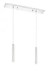 Z-Lite Forest 2 Light Linear Chandelier in Brushed Nickel Finish Model: 917MP12-BN-LED-2LBN