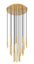 Z-Lite Forest 27 Light Chandelier in Brushed Nickel Finish Model: 919MP12-27R-BN-LED