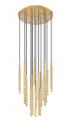 Z-Lite Forest 27 Light Chandelier in Brushed Nickel Finish Model: 919MP24-27R-BN-LED