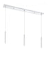 Z-Lite Forest 3 Light Linear Chandelier in Brushed Nickel Finish Model: 917MP12-BN-LED-3LBN