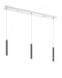 Z-Lite Forest 3 Light Linear Chandelier in Brushed Nickel Finish Model: 917MP12-BN-LED-3LBN