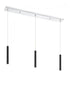 Z-Lite Forest 3 Light Linear Chandelier in Brushed Nickel Finish Model: 917MP12-BN-LED-3LBN