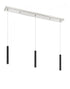 Z-Lite Forest 3 Light Linear Chandelier in Brushed Nickel Finish Model: 917MP12-BN-LED-3LBN