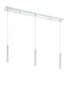 Z-Lite Forest 3 Light Linear Chandelier in Brushed Nickel Finish Model: 917MP12-BN-LED-3LBN