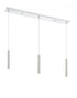Z-Lite Forest 3 Light Linear Chandelier in Brushed Nickel Finish Model: 917MP12-BN-LED-3LBN