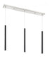 Z-Lite Forest 3 Light Linear Chandelier in Brushed Nickel Finish Model: 917MP24-BN-LED-3LBN