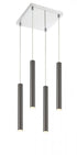 Z-Lite Forest 4 Light Chandelier in Chrome Finish Model: 917MP12-BN-LED-4SCH