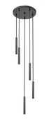 Z-Lite Forest 5 Light Chandelier in Brushed Nickel Finish Model: 919MP12-5R-BN-LED