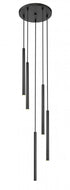 Z-Lite Forest 5 Light Chandelier in Brushed Nickel Finish Model: 919MP24-5R-BN-LED