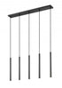 Z-Lite Forest 5 Light Linear Chandelier in Brushed Nickel Finish Model: 919MP24-5L-BN-LED