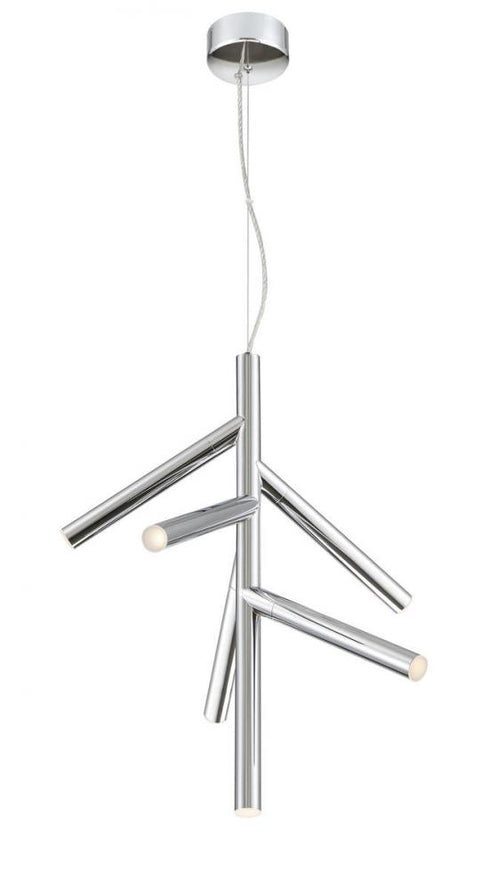 Z-Lite Forest 6 Light Pendant in Chrome Finish Model: 917-6CH-LED