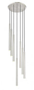 Z-Lite Forest 7 Light Chandelier in Brushed Nickel Finish Model: 919MP24-7R-BN-LED