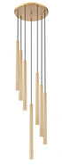 Z-Lite Forest 7 Light Chandelier in Brushed Nickel Finish Model: 919MP24-7R-BN-LED
