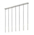 Z-Lite Forest 7 Light Linear Chandelier in Brushed Nickel Finish Model: 919MP12-7L-BN-LED