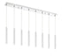 Z-Lite Forest 8 Light Linear Chandelier in Chrome Finish Model: 917MP12-BN-LED-8LCH