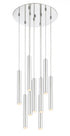 Z-Lite Forest 9 Light Chandelier in Chrome Finish Model: 917MP12-BN-LED-9RCH