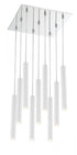 Z-Lite Forest 9 Light Chandelier in Chrome Finish Model: 917MP12-BN-LED-9SCH