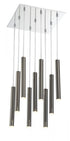 Z-Lite Forest 9 Light Chandelier in Chrome Finish Model: 917MP12-BN-LED-9SCH
