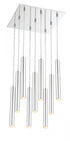 Z-Lite Forest 9 Light Chandelier in Chrome Finish Model: 917MP12-BN-LED-9SCH