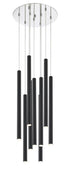 Z-Lite Forest 9 Light Chandelier in Chrome Finish Model: 917MP24-BN-LED-9RCH