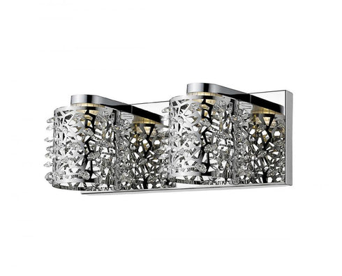 Z-Lite Fortuna 2 Light Vanity in Chrome Finish Model: 906-2V-LED