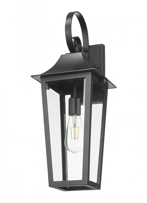 Z-Lite Gannon 1 Light Outdoor Wall Light in Black Finish Model: 5008M-BK