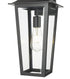 Z-Lite Gannon 1 Light Outdoor Wall Light in Black Finish Model: 5008M-BK