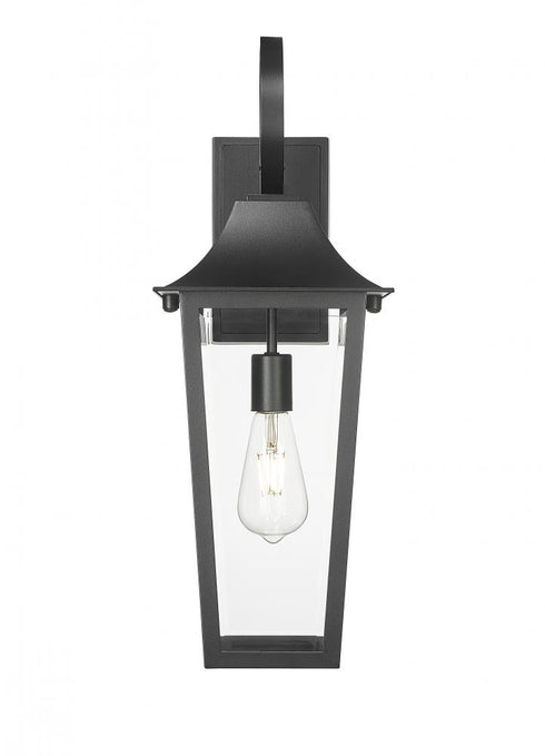 Z-Lite Gannon 1 Light Outdoor Wall Light in Black Finish Model: 5008M-BK