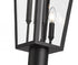 Z-Lite Gannon 3 Light Outdoor Post Mount Fixture in Black Finish Model: 5008PHBR-5009P96-BK