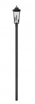 Z-Lite Gannon 3 Light Outdoor Post Mount Fixture in Black Finish Model: 5008PHBR-5009P96-BK