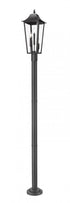 Z-Lite Gannon 3 Light Outdoor Post Mount Fixture in Black Finish Model: 5008PHBR-567P-BK