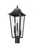 Z-Lite Gannon 3 Light Outdoor Post Mount Fixture in Black Finish Model: 5008PHBR-BK