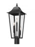 Z-Lite Gannon 3 Light Outdoor Post Mount Fixture in Black Finish Model: 5008PHBR-BK