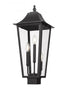 Z-Lite Gannon 3 Light Outdoor Post Mount Fixture in Black Finish Model: 5008PHBS-BK