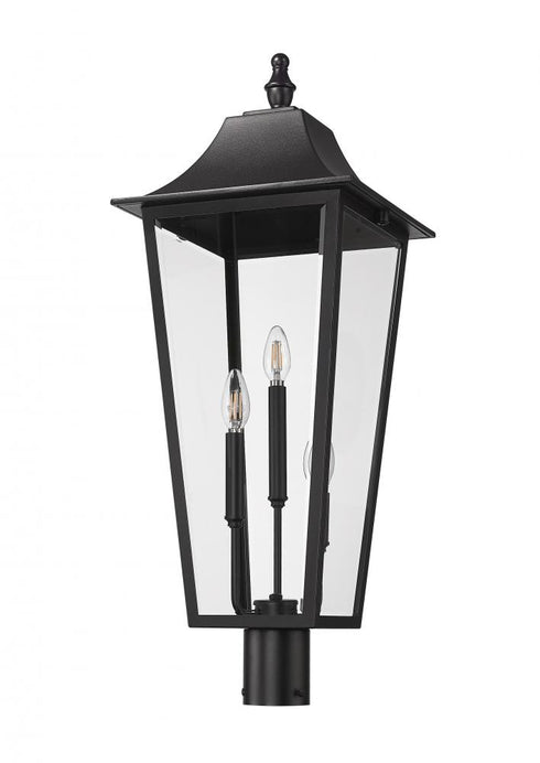 Z-Lite Gannon 3 Light Outdoor Post Mount Fixture in Black Finish Model: 5008PHXLR-BK