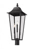 Z-Lite Gannon 3 Light Outdoor Post Mount Fixture in Black Finish Model: 5008PHXLR-BK