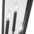 Z-Lite Gannon 3 Light Outdoor Post Mounted Fixture in Black Finish Model: 5008PHBR-5012P-BK