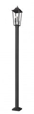 Z-Lite Gannon 3 Light Outdoor Post Mounted Fixture in Black Finish Model: 5008PHBS-536P-BK