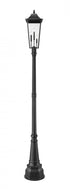 Z-Lite Gannon 3 Light Outdoor Post Mounted Fixture in Black Finish Model: 5008PHXLR-564P-BK