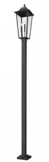 Z-Lite Gannon 3 Light Outdoor Post Mounted Fixture in Black Finish Model: 5008PHXLS-536P-BK