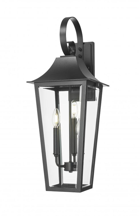 Z-Lite Gannon 3 Light Outdoor Wall Light in Black Finish Model: 5008B-BK