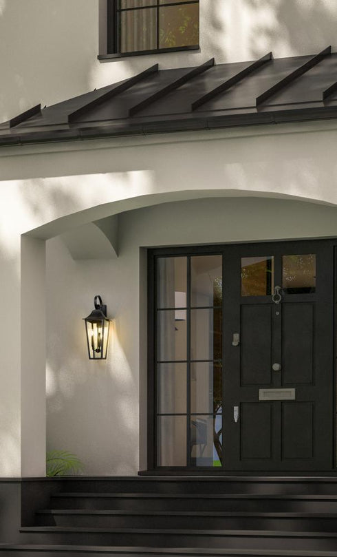 Z-Lite Gannon 3 Light Outdoor Wall Light in Black Finish Model: 5008B-BK