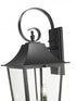 Z-Lite Gannon 3 Light Outdoor Wall Light in Black Finish Model: 5008XL-BK