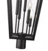Z-Lite Gannon 5 Light Outdoor Post Mount Fixture in Black Finish Model: 5008PHXXLR-BK