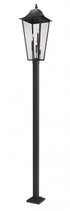 Z-Lite Gannon 5 Light Outdoor Post Mount Fixture in Black Finish Model: 5008PHXXLS-536P-BK
