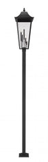 Z-Lite Gannon 5 Light Outdoor Post Mount Fixture in Black Finish Model: 5008PHXXLS-536P-BK