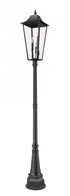 Z-Lite Gannon 5 Light Outdoor Post Mounted Fixture in Black Finish Model: 5008PHXXLR-564P-BK